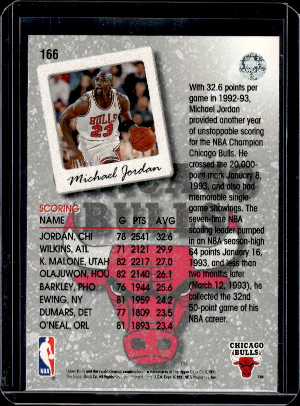 1993-94 Upper Deck #166 Michael Jordan