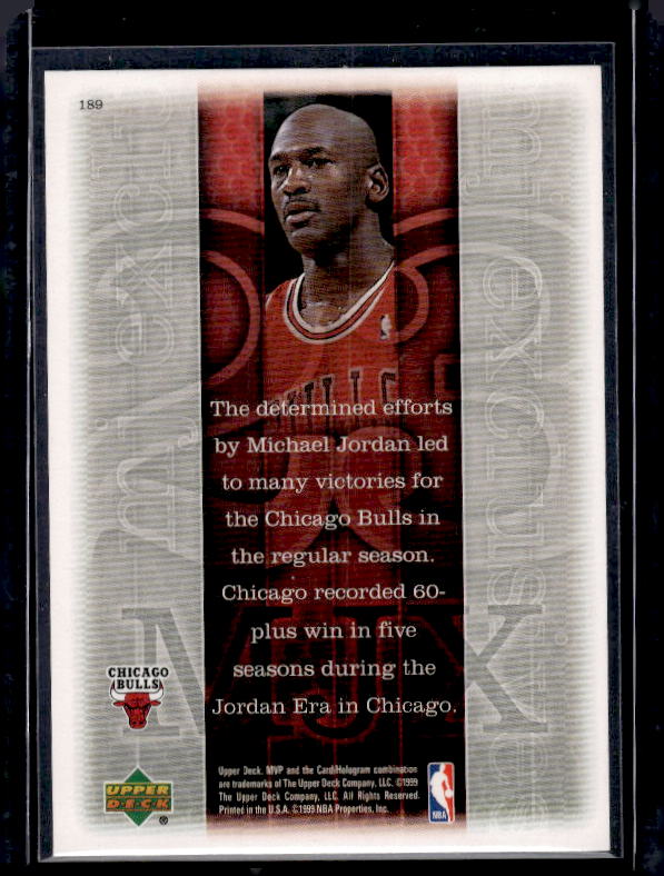 1999-00 Upper Deck MVP #189 Michael Jordan