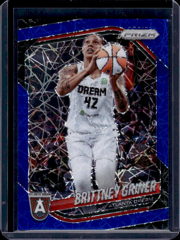2025 Panini Prizm WNBA #46 Brittney Griner Blue Velocity Prizm