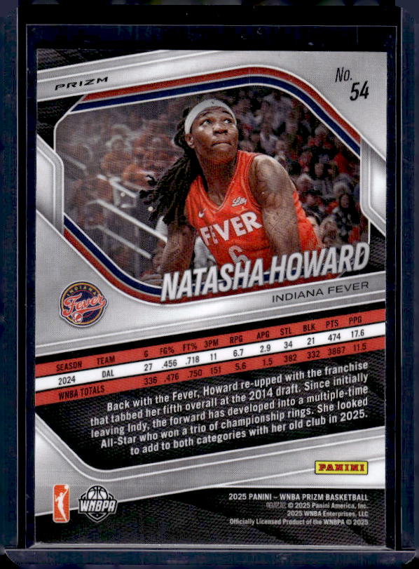 2025 Panini Prizm WNBA #54 Natasha Howard WNBA Logo Prizm
