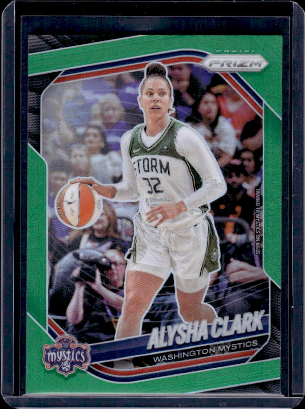 2025 Panini Prizm WNBA #129 Alysha Clark Green Prizm