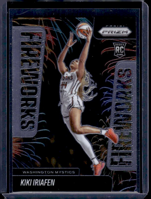 2025 Panini Prizm WNBA #13 Kiki Iriafen Fireworks
