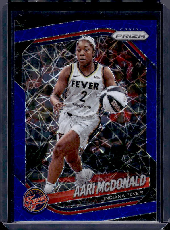 2025 Panini Prizm WNBA #10 Aari McDonald Blue Velocity Prizm