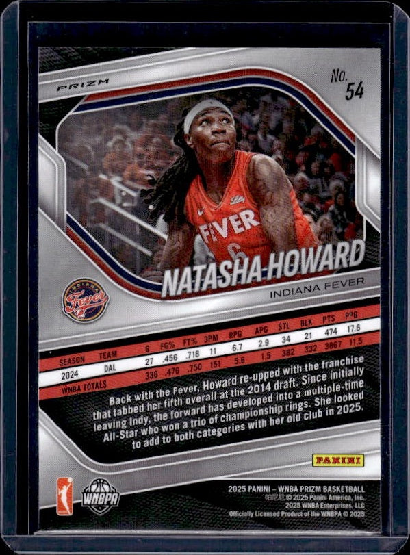 2025 Panini Prizm WNBA #54 Natasha Howard Ice Prizm