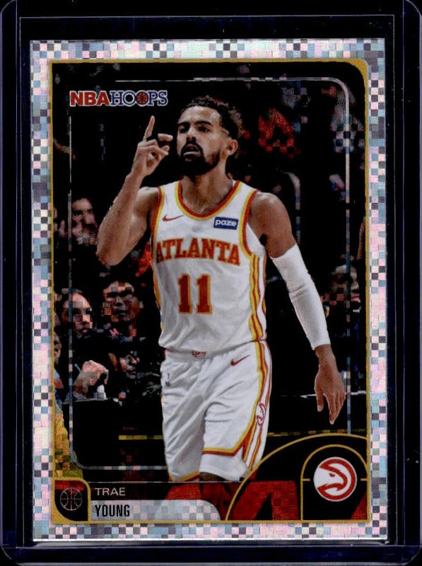 2025-26 Hoops #259 Trae Young Pixel Burst