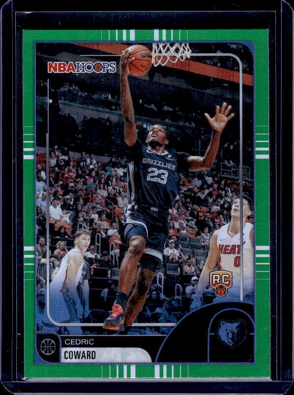 2025-26 Hoops #90 Cedric Coward Green Hoops