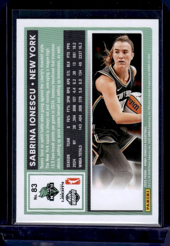 2025 Donruss WNBA #83 Sabrina Ionescu