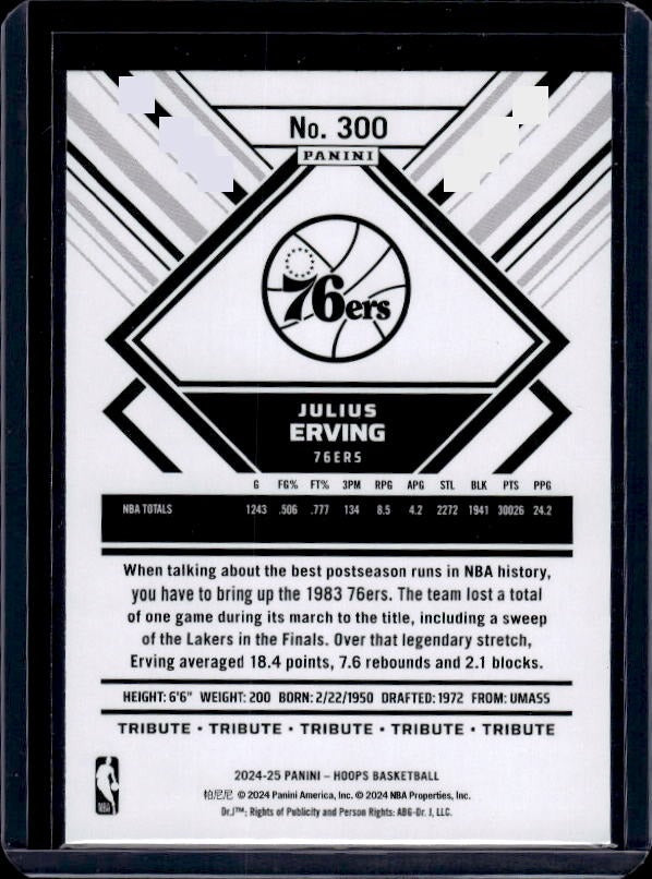 2024-25 Hoops #300 Julius Erving