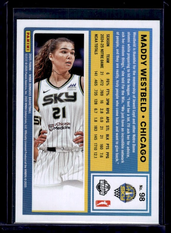 2025 Donruss WNBA #98 Maddy Westbeld Holo