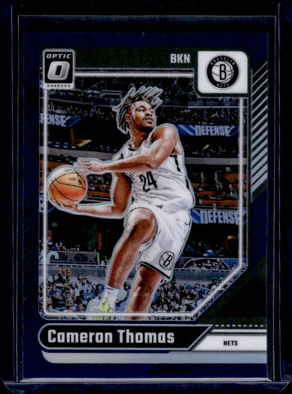 2024-25 Donruss Optic #80 Cameron Thomas Purple