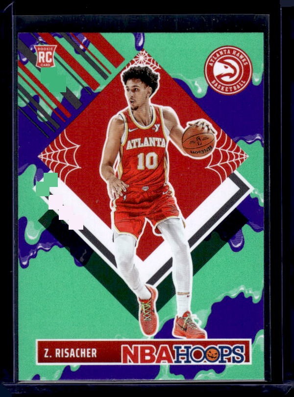 2024-25 Hoops Haunted Hoops #291 Zaccharie Risacher Slime