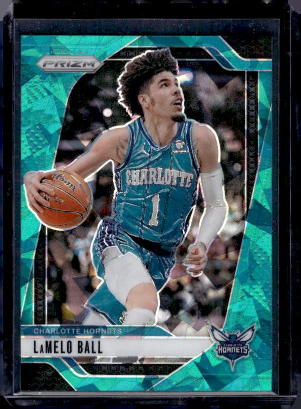 2024-25 Panini Prizm #30 LaMelo Ball Prizm Teal Ice #/225