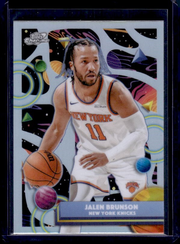 2025-26 Topps Chrome Cosmic #8 Jalen Brunson Lunar Refractor