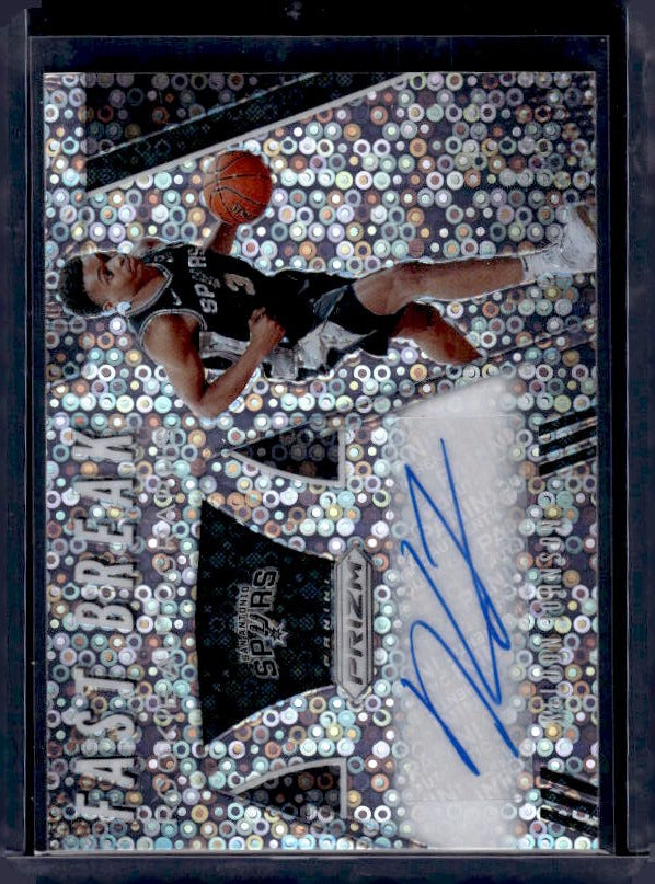 2019-20 Panini Prizm #FR-KJN Keldon Johnson Fast Break Rookie Autographs