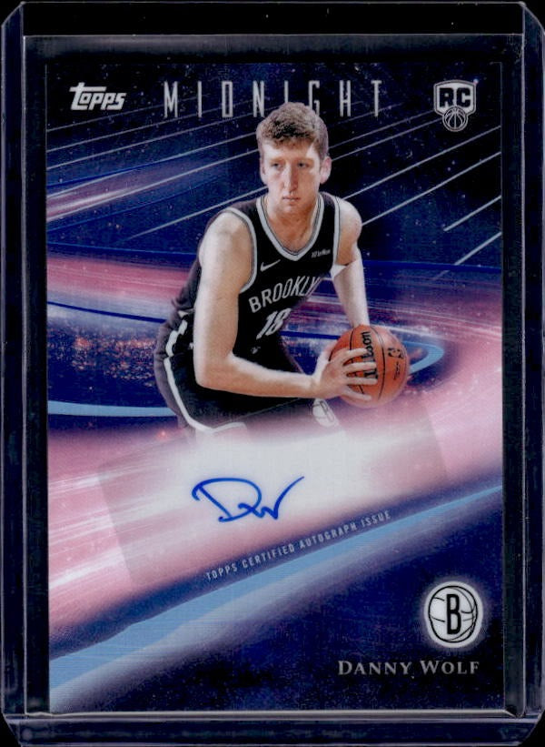 2025-26 Topps Midnight #RHS-DW Danny Wolf Rookie Horizon Signatures Moonbeam