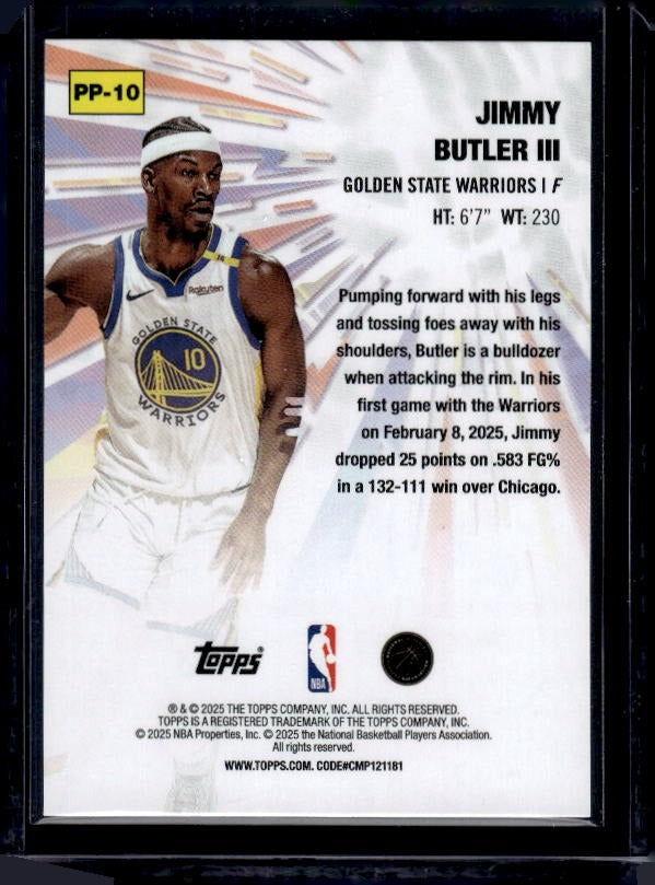 2025-26 Topps #PP-10 Jimmy Butler III Power Players Holo Foil