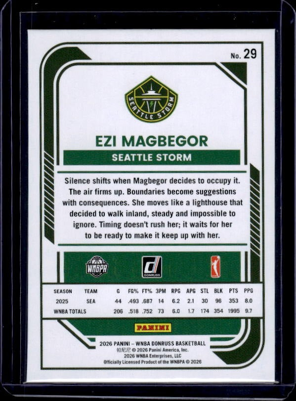 2026 Donruss WNBA #29 Ezi Magbegor Lava