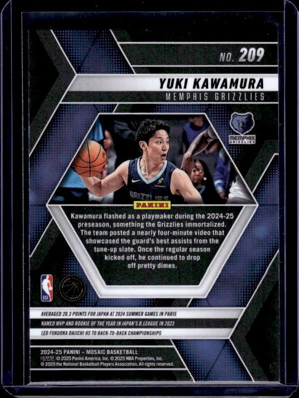 2024-25 Panini Mosaic #209 Yuki Kawamura