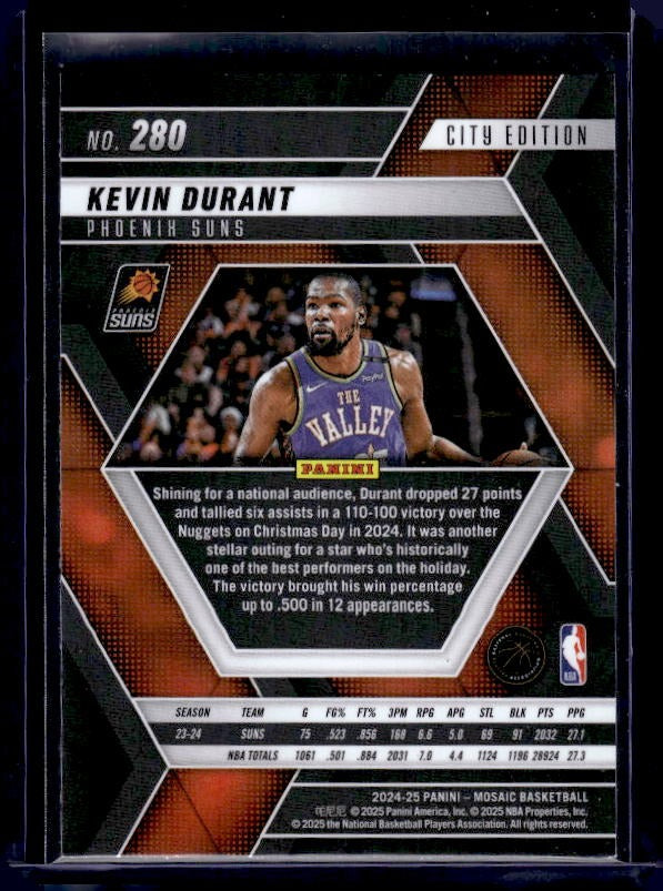 2024-25 Panini Mosaic #280 Kevin Durant