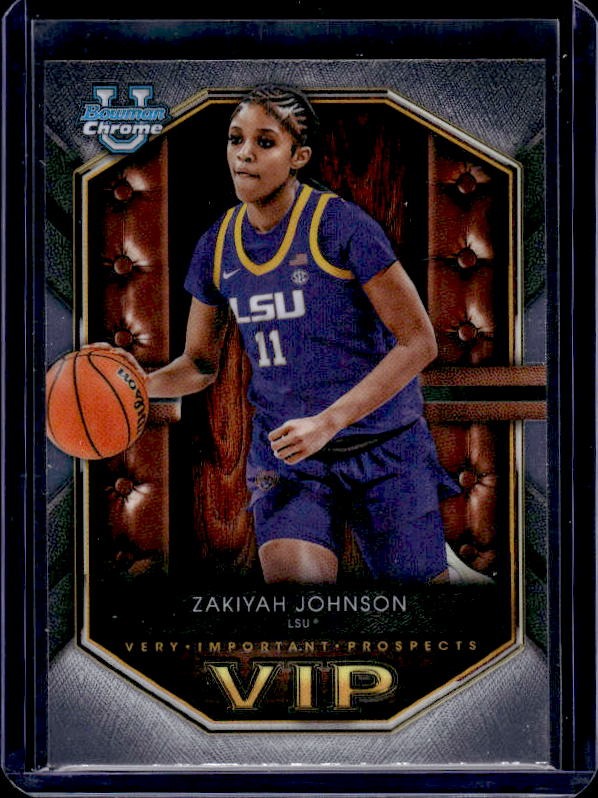 2025-26 Bowman #VIP-15 ZaKiyah Johnson Very Important Prospects