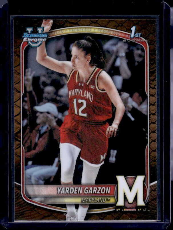 2025-26 Bowman #BCP-68 Yarden Garzon Chrome Prospects Reptilian Refractor