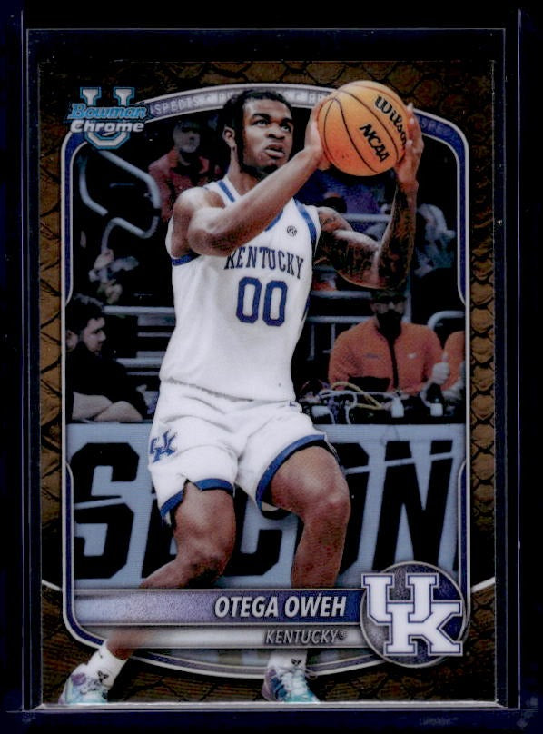 2025-26 Bowman #BCP-98 Otega Oweh Chrome Prospects Reptilian Refractor