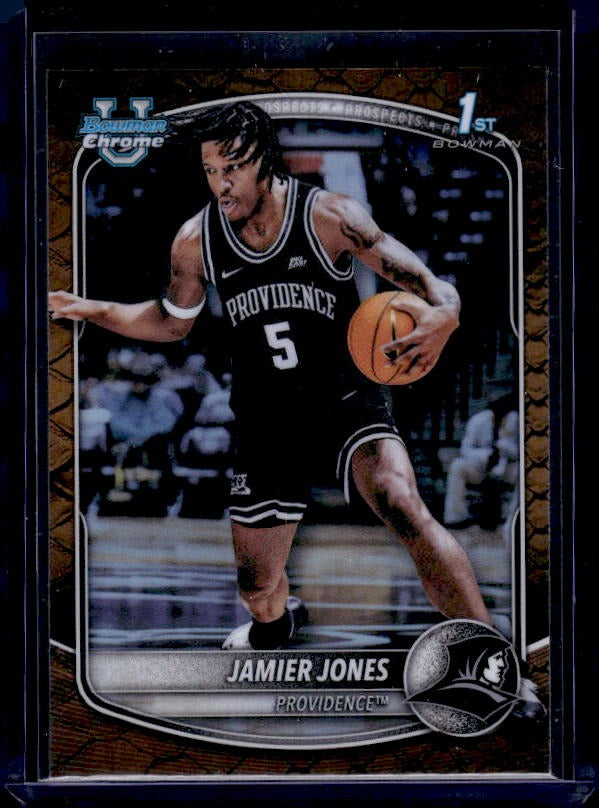 2025-26 Bowman #BCP-59 Jamier Jones Chrome Prospects Reptilian Refractor