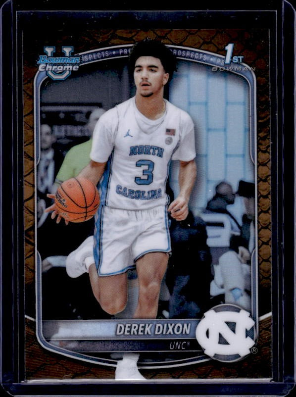 2025-26 Bowman #BCP-37 Derek Dixon Chrome Prospects Reptilian Refractor
