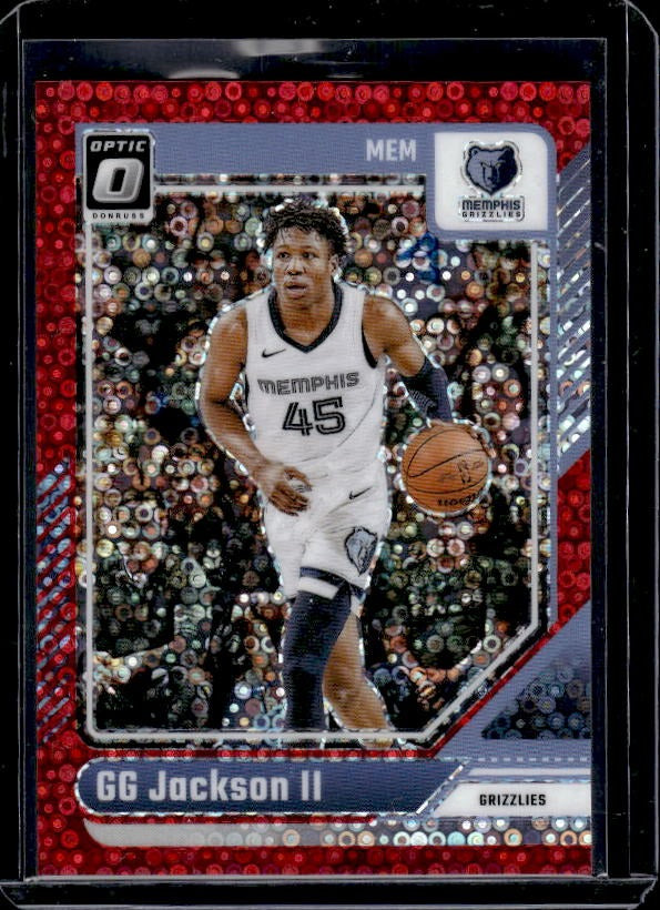 2024-25 Donruss Optic #12 GG Jackson II Fast Break Red #/75