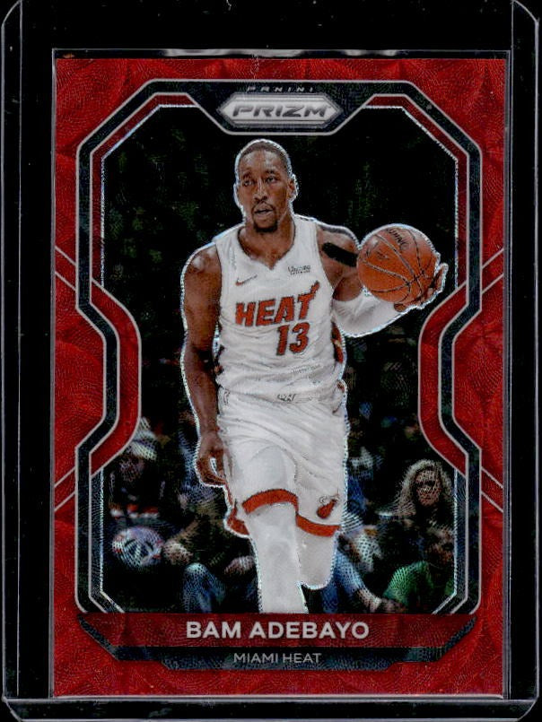 2020-21 Panini Prizm #138 Bam Adebayo Choice Red Prizm #/88
