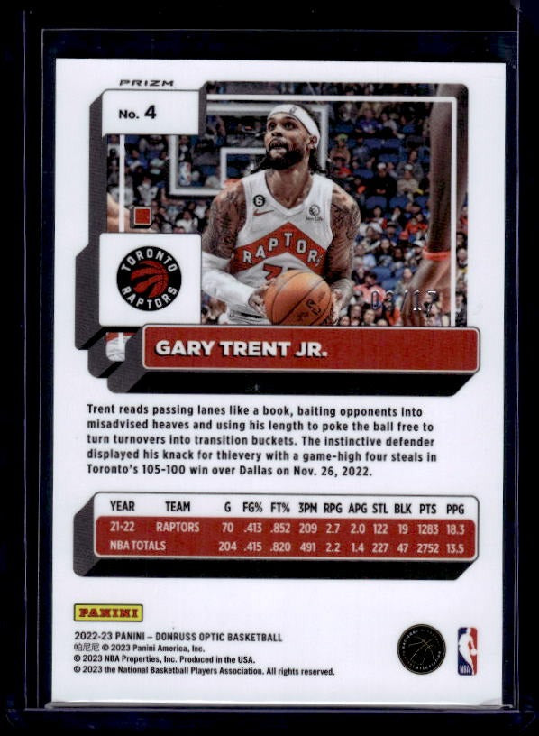 2022-23 Donruss Optic #4 Gary Trent Jr. Purple Stars #/17