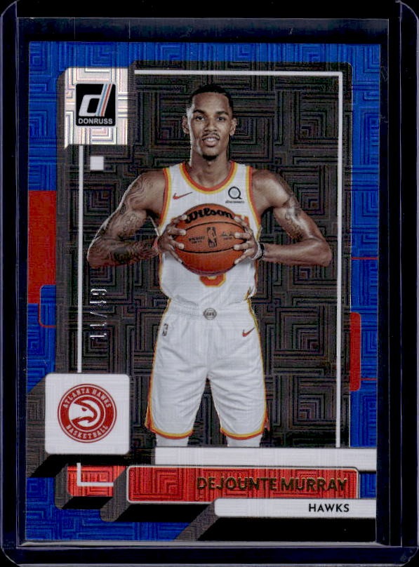 2022-23 Donruss #61 Dejounte Murray Holo Laser Blue #/49
