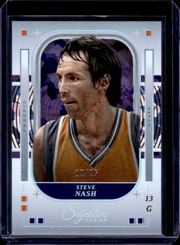 2025-26 Panini Signature Series #71 Steve Nash Cracked Ice #/25